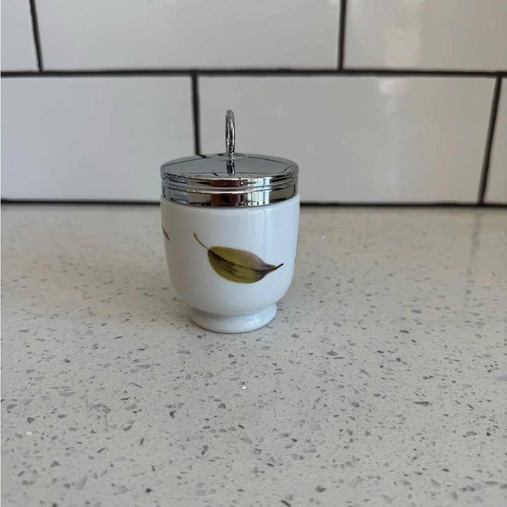 Royal Worcester King Size Egg Coddler with Fruit Motif